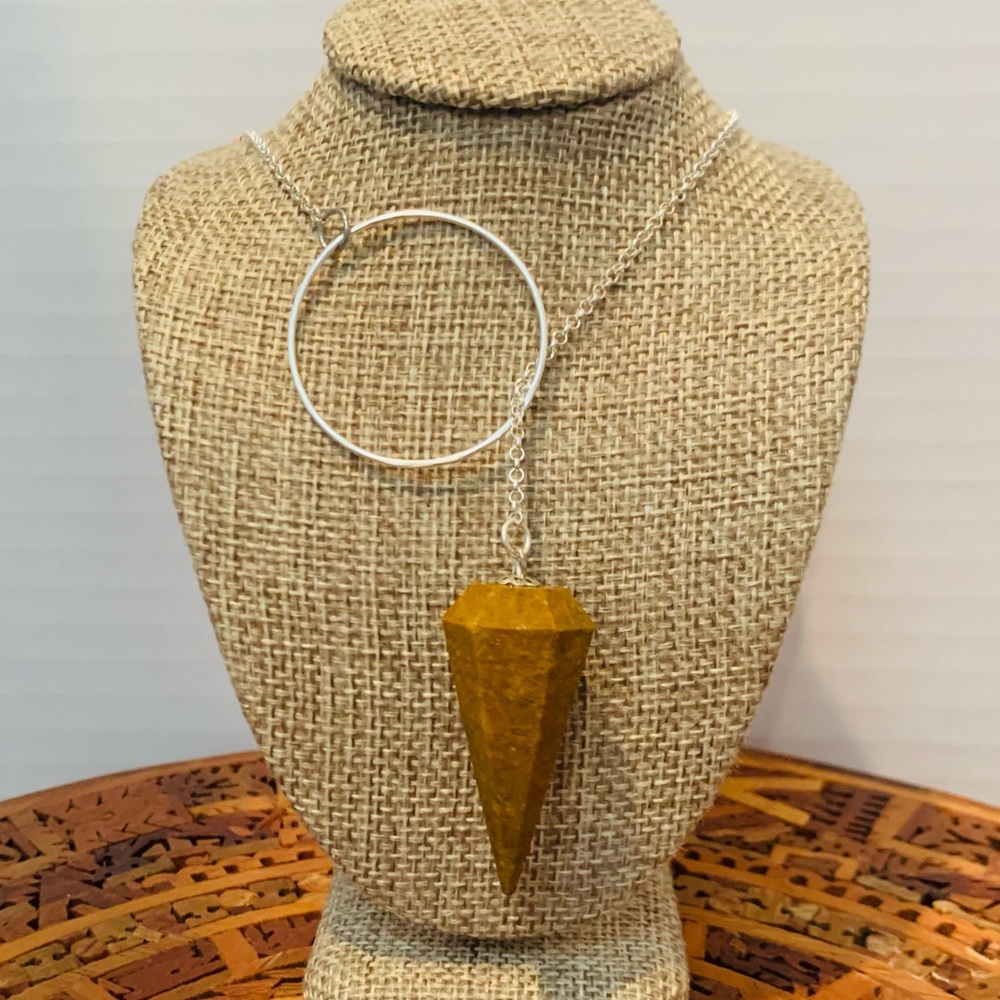 Mookaite pendulum necklace